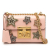Gucci AB Gucci Pink Calf Leather Small Crystal Embellished Star Padlock Crossbody Italy