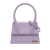 Jacquemus AB Jacquemus Purple Calf Leather Smooth skin Le Grand Chiquito Italy