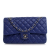 Chanel AB Chanel Blue Dark Blue Lambskin Leather Leather Medium Classic Lambskin Double Flap France