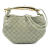 Bottega Veneta AB Bottega Veneta Gray Light Gray Lambskin Leather Leather Baby Lambskin Intrecciato Sardine Italy