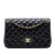 Chanel AB Chanel Black Lambskin Leather Leather Jumbo Classic Lambskin Double Flap Italy