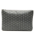 Goyard B Goyard Gray Coated Canvas Fabric Goyardine Senat MM France