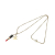 Chanel B Chanel Gold Gold Plated Metal CC Lipstick Pendant Necklace Italy