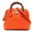 Gucci AB Gucci Orange Calf Leather Mini Dollar skin Bamboo Diana Dome Satchel Italy
