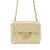Chanel B Chanel Gold Lambskin Leather Leather Mini Square Classic Lambskin Single Flap France