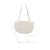 Bottega Veneta AB Bottega Veneta White Nappa Leather Leather Small Nappa Intrecciato Bulb Shoulder Bag Italy