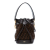 Fendi B Fendi Brown Suede Leather Mini Zucca Mon Tresor Bucket Bag Italy