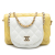 Chanel B Chanel Yellow with White Lambskin Leather Leather CC Quilted Lambskin Side Packs Flap Italy