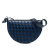 Bottega Veneta AB Bottega Veneta Blue Navy Calf Leather Mini and Denim Intrecciato Sunrise Hobo Italy