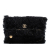 Chanel AB Chanel Black Tweed Fabric Paris Cosmopolite Fringe Clutch Italy