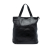Chanel B Chanel Black Calf Leather CC Embossed Tote Italy