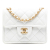 Chanel B Chanel White Caviar Leather Leather Mini Quilted Caviar Sweet Classic Flap France