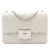 Chanel AB Chanel White Lambskin Leather Leather Quilted Lambskin Beauty Lock Flap Italy