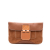 Hermès AB Hermès Brown Suede Leather Doblis and Swift Clemence Virevolte Clutch 35 France