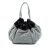 Chanel AB Chanel Gray Pomice with Black Lambskin Leather Leather Lambskin Stretch Spirit Cabas Tote Italy