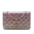 Chanel B Chanel Purple Lambskin Leather Leather CC Quilted Iridescent Lambskin Wallet on Chain Italy