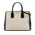 Miu Miu B Miu Miu White Ivory with Black Goatskin Leather Bicolor Madras Satchel Turkey