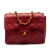 Chanel B Chanel Red Dark Red Lambskin Leather Leather Mini Square Classic Lambskin Single Flap France
