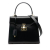 Gucci B Gucci Black Calf Leather skin Lady Lock Satchel Italy