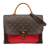 Louis Vuitton B Louis Vuitton Brown with Red Monogram Canvas Fabric Monogram Marignan France