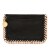 Stella McCartney AB Stella McCartney Black Polyester Fabric Falabella Shaggy Deer Card Holder Italy