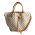 Louis Vuitton Girolata MM Canvas Tote Shoulder Bag Damier Azur
