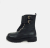 Ferragamo Black lace-up combat boots