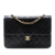 Chanel B Chanel Black Lambskin Leather Leather CC Quilted Lambskin Single Flap France