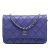 Chanel B Chanel Blue Calf Leather CC Quilted skin Fancy Wallet On Chain Italy