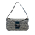 Fendi B Fendi Gray Canvas Fabric Zucchino Double Flap Shoulder Bag Italy