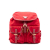 Prada AB Prada Red Nylon Fabric Saffiano Trimmed Tessuto Backpack Italy