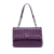 Bottega Veneta Purple Small Nappa Intrecciato Olimpia Shoulder Bag Italy