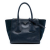Prada B Prada Blue Navy Calf Leather Glace Twin Pocket Satchel Spain