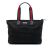 Gucci AB Gucci Black Canvas Fabric GG Web Tote Italy