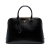 Prada B Prada Black Saffiano Leather Large Vernice Promenade Satchel Italy