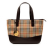 Burberry B Burberry Brown Beige Canvas Fabric Haymarket Check Tote United Kingdom