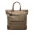 Fendi B Fendi Brown Light Brown Canvas Fabric Zucchino Chef Shopping Tote Italy