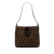 Fendi B Fendi Brown Canvas Fabric Zucca Shoulder Bag Italy