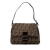 Fendi B Fendi Brown Canvas Fabric Zucca Mamma Forever Italy