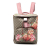 Gucci AB Gucci Brown Beige Coated Canvas Fabric GG Supreme Blooms Single Buckle Backpack Italy