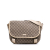 Gucci B Gucci Brown Beige Coated Canvas Fabric GG Supreme Crossbody Italy