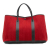 Hermès AB Hermès Red with Black Wool Fabric Ribbed and Negonda Garden Party Voyage 49 France