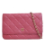 Chanel B Chanel Pink Dark Pink Lambskin Leather Leather Classic Lambskin Wallet on Chain France