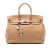 Hermès B Hermès Brown Light Brown Calf Leather Togo Birkin Retourne 35 France