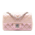 Chanel Pink Mini Rectangular Classic Iridescent Lambskin Single Flap Italy