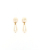 Chanel Coco Mark Dangling Pearl Earrings
