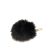 Louis Vuitton B Louis Vuitton Black Fur Natural Material Fox Fuzzy Bubble Bag Charm Italy