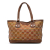 Gucci B Gucci Brown Straw Natural Material GG Libeccio Sunset Tote Italy