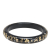 Louis Vuitton AB Louis Vuitton Black Resin Plastic Narrow Monogram Inclusion Bangle France
