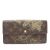 Louis Vuitton AB Louis Vuitton Brown Monogram Canvas Canvas Monogram Dentelle Sarah Long Wallet France